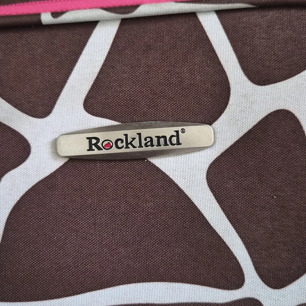 Pink & Brown Giraffe-Print Crossbody Bag Rockland Travel Bag